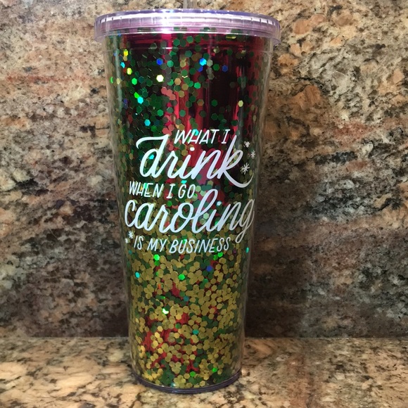 HALLMARK🎄Holiday, 24 fl oz Tumbler w/Straw, NWT - Picture 2 of 9
